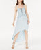 GUESS Chambray High-Low A-Line Dress Blue Size Large